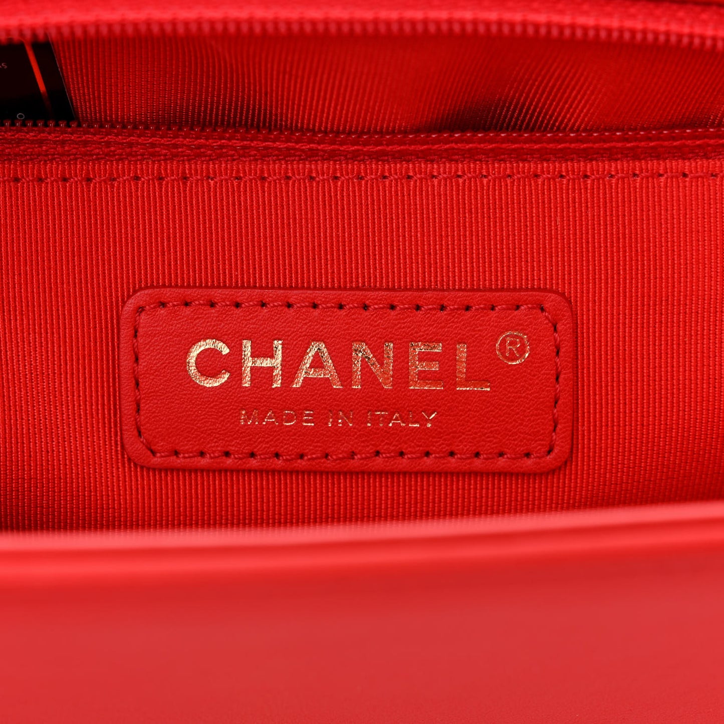 Calfskin Quilted New Medium Boy Flap Red