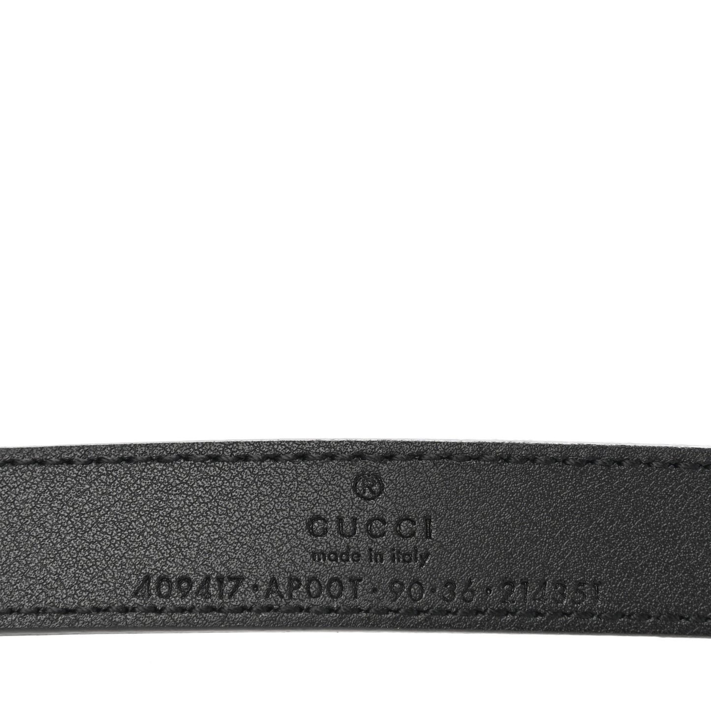 Calfskin Double G 20mm Belt 90 36 Black