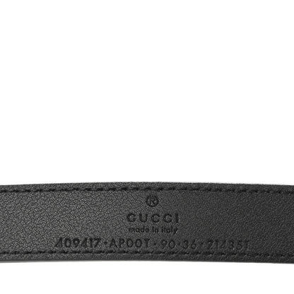 Gucci Calfskin Double G 20mm Belt 90 36 Black 5 of 5