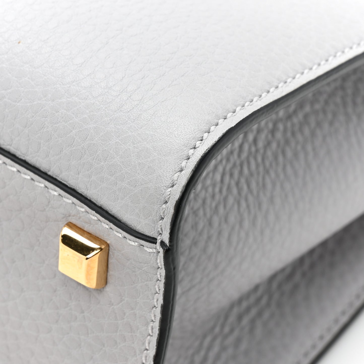 Vitello Medium My Rockstud Frame Bag Pastel Grey