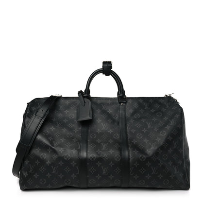 Louis Vuitton Monogram Eclipse Keepall Bandouliere 55 1 of 7
