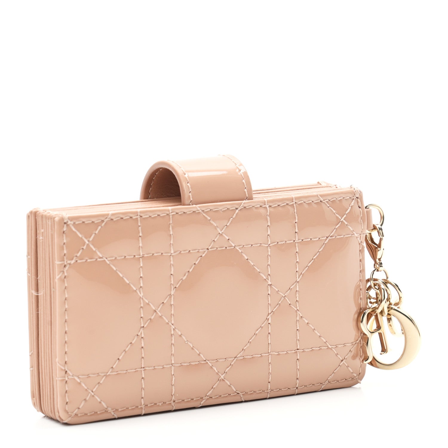 Christian Dior Patent Cannage Lady Dior 5-Gusset Card Holder 3 of 7