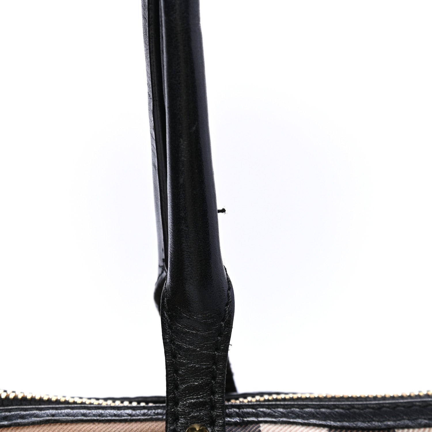 Burberry Calfskin House Check Small Salisbury Tote Black 8 of 10