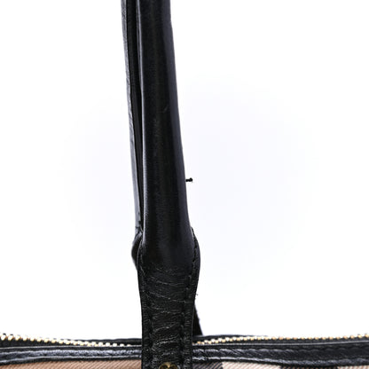 Burberry Calfskin House Check Small Salisbury Tote Black 8 of 10