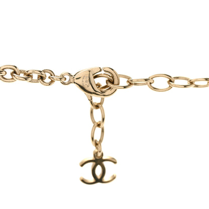 Chanel Resin Pearl Metal CC Camellia Multi Strand Long Necklace Gold Pink Multicolor 5 of 6