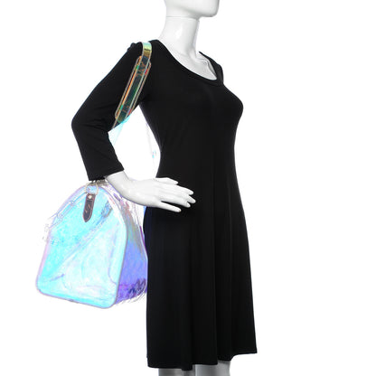 Louis Vuitton PVC Monogram Keepall Bandouliere 50 Iridescent Prism 2 of 9