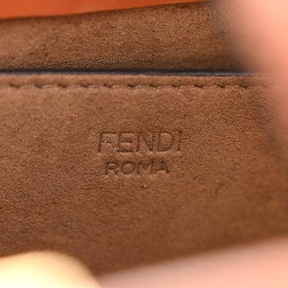 Fendi Vitello King Plexiglass Logo Embossed Small Fendi Sunshine Shopper Tote Cuoio 6 of 9