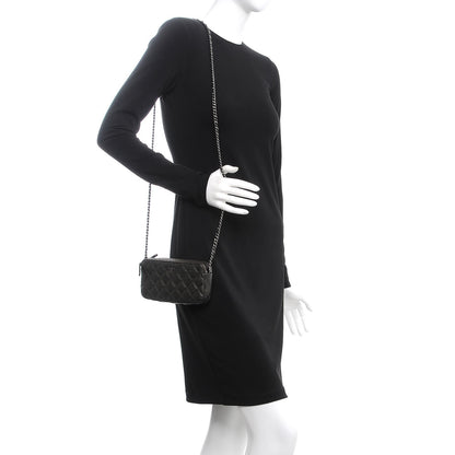 Chanel Caviar Quilted Small Clutch With Chain Dark Charcoal 2 of 9