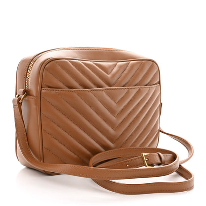Saint Laurent Calfskin Matelasse Monogram Lou Camera Bag Cinnamon 3 of 10