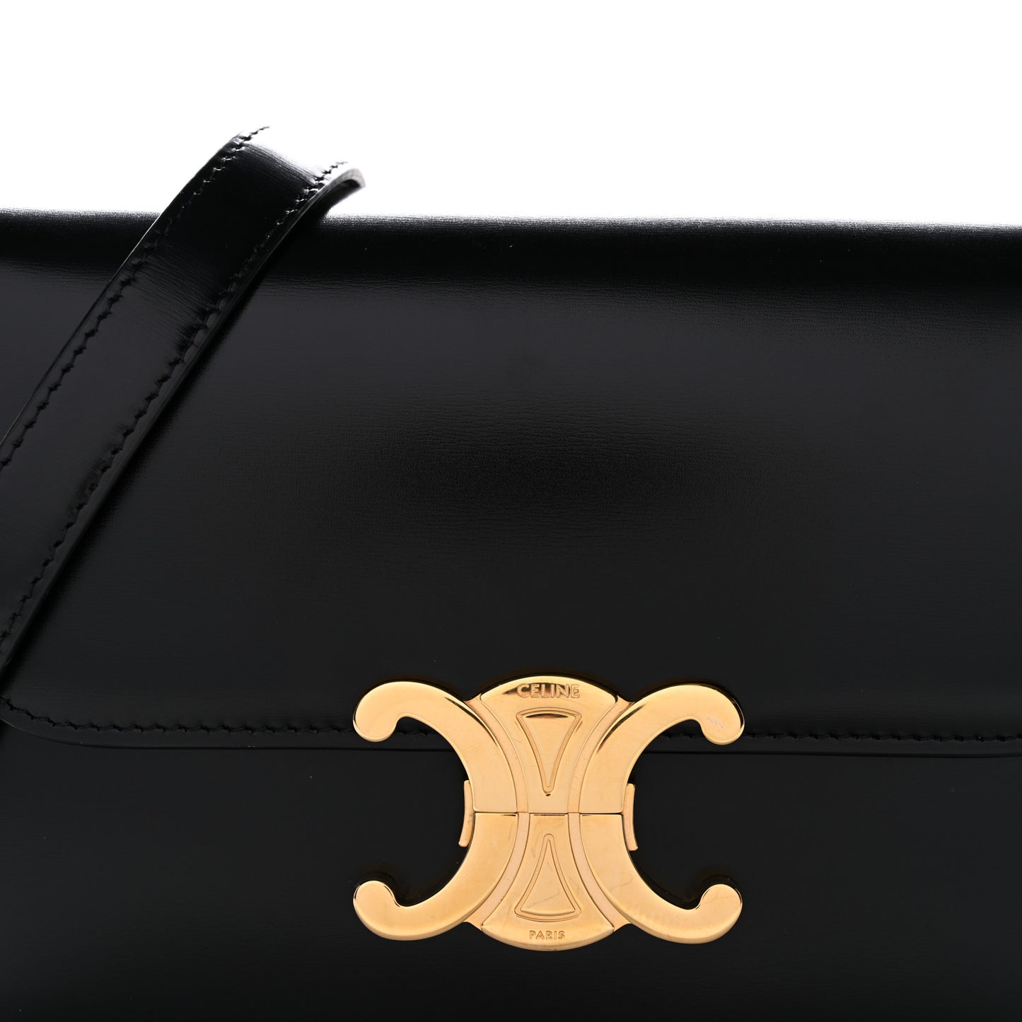 Shiny Calfskin Teen Triomphe Black