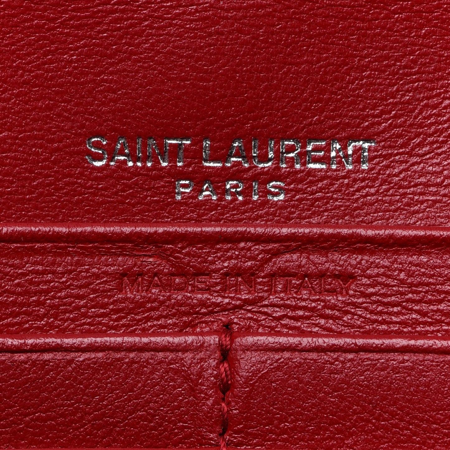 Lambskin Y Quilt Monogram Large Loulou Flap Wallet Rouge Eros