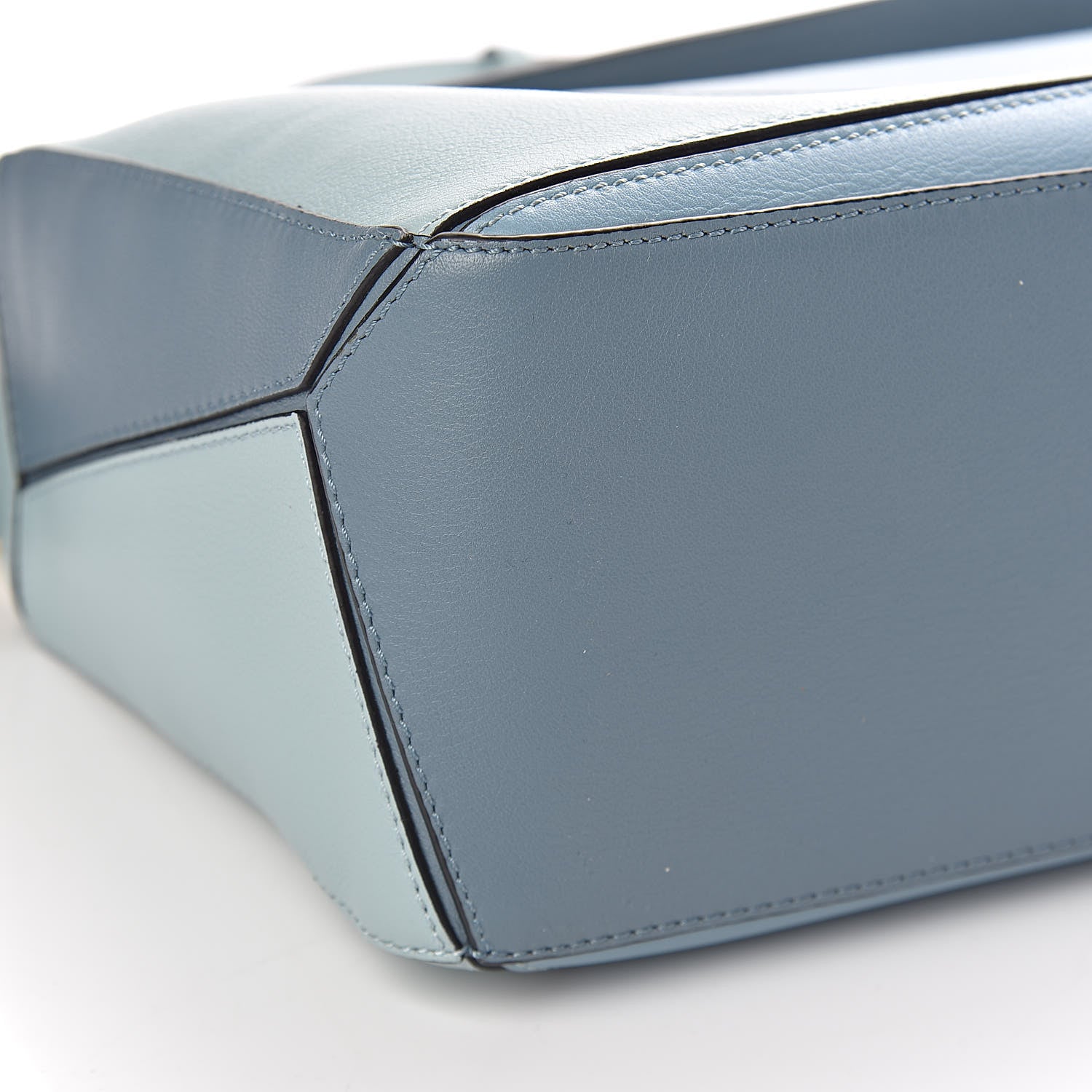 Loewe Calfskin Small Puzzle Bag Aqua Light Blue Stone Blue 9 of 11
