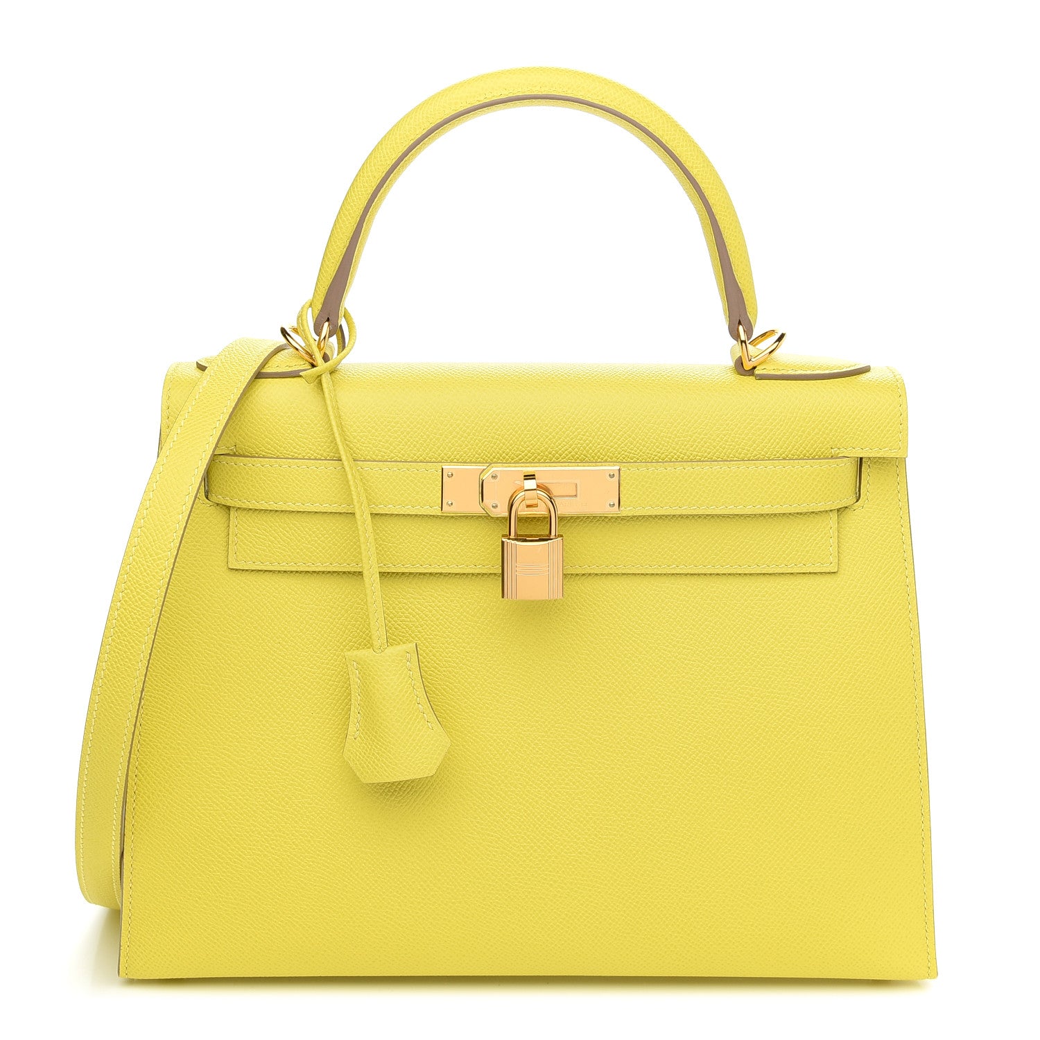 Hermes Epsom Kelly Sellier 28 Lime 1 of 10