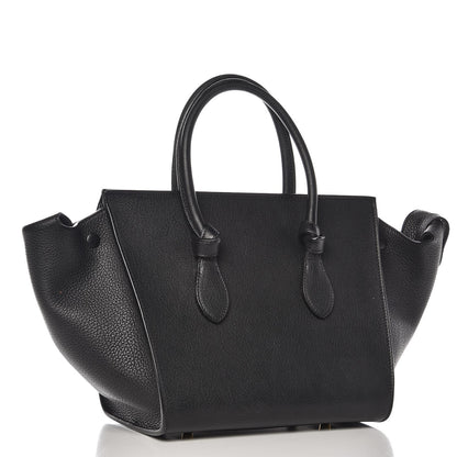 Celine Crisped Calfskin Mini Tie Knot Tote Black 3 of 11