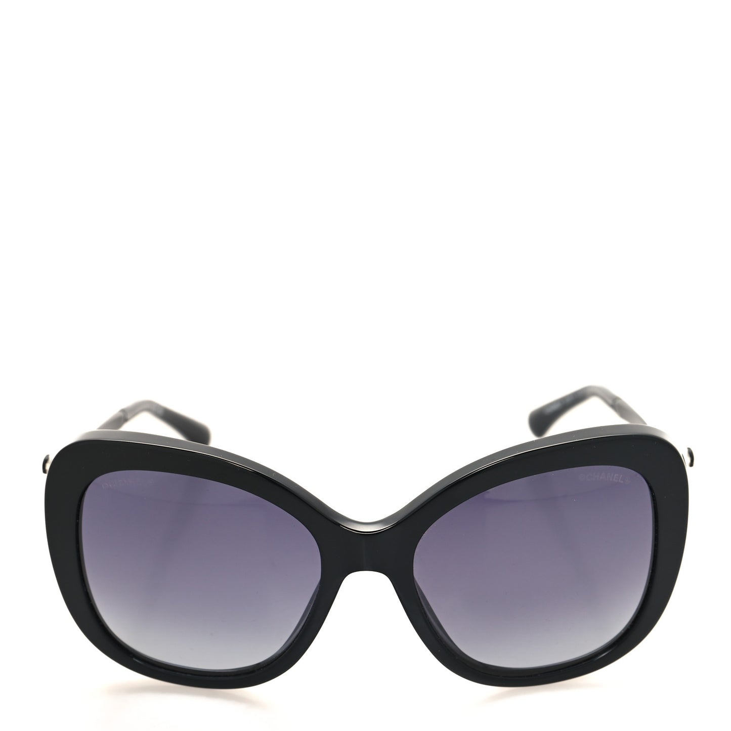 Acetate Butterfly Winter Pearl Sunglasses 5339-H Black