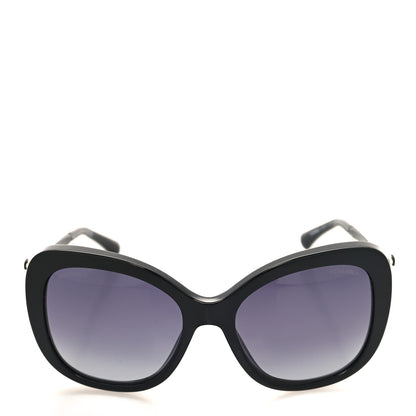 Chanel Acetate Butterfly Winter Pearl Sunglasses 5339-H Black 2 of 8