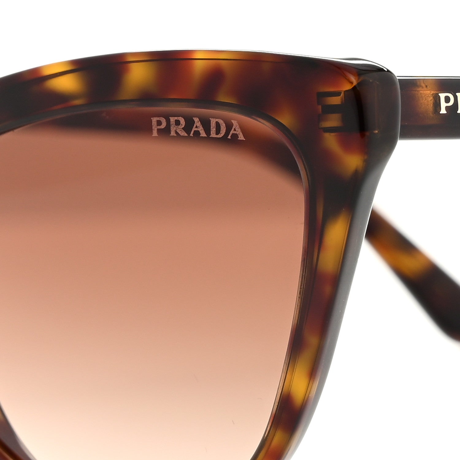 Prada Acetate Cat Eye Sunglasses SPR 01V Tortoise 7 of 8