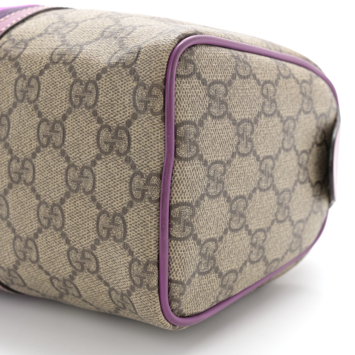 Gucci Monogram Vintage Web Small Boston Purple 10 of 12