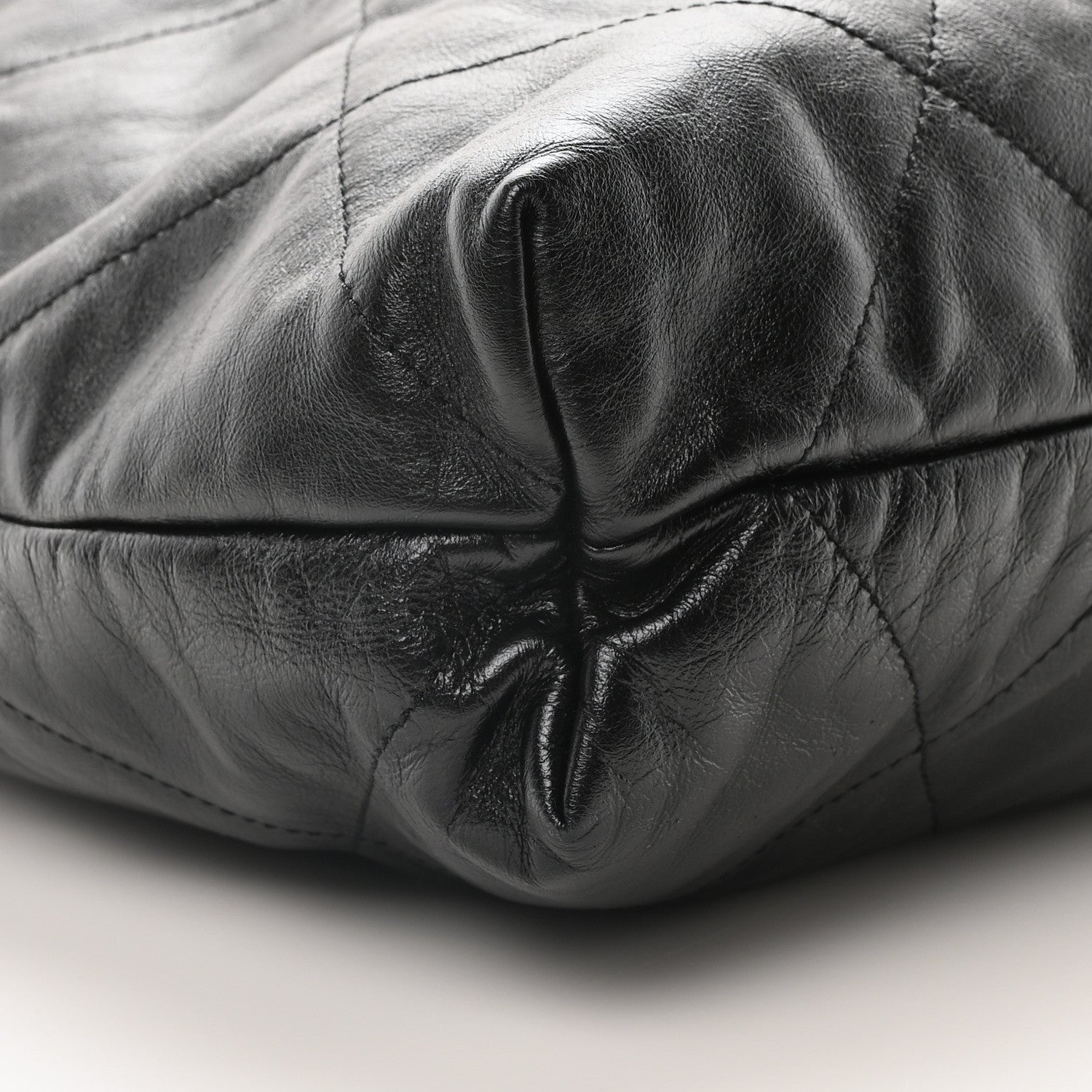 Chanel Shiny Calfskin Quilted Chanel 22 Black 10 of 11
