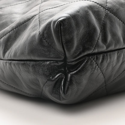Chanel Shiny Calfskin Quilted Chanel 22 Black 10 of 11