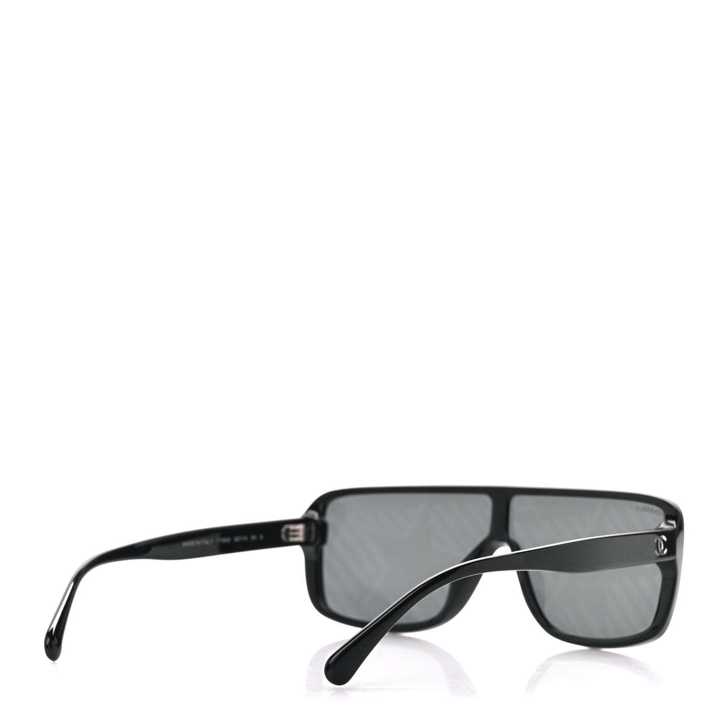 Acetate Shield 71540 Sunglasses Black