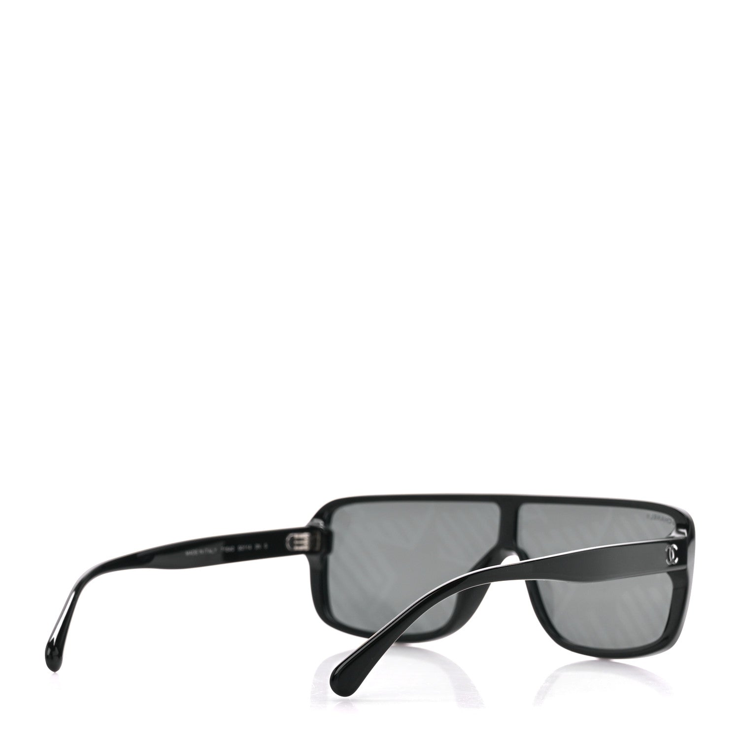Chanel Acetate Shield 71540 Sunglasses Black 4 of 8