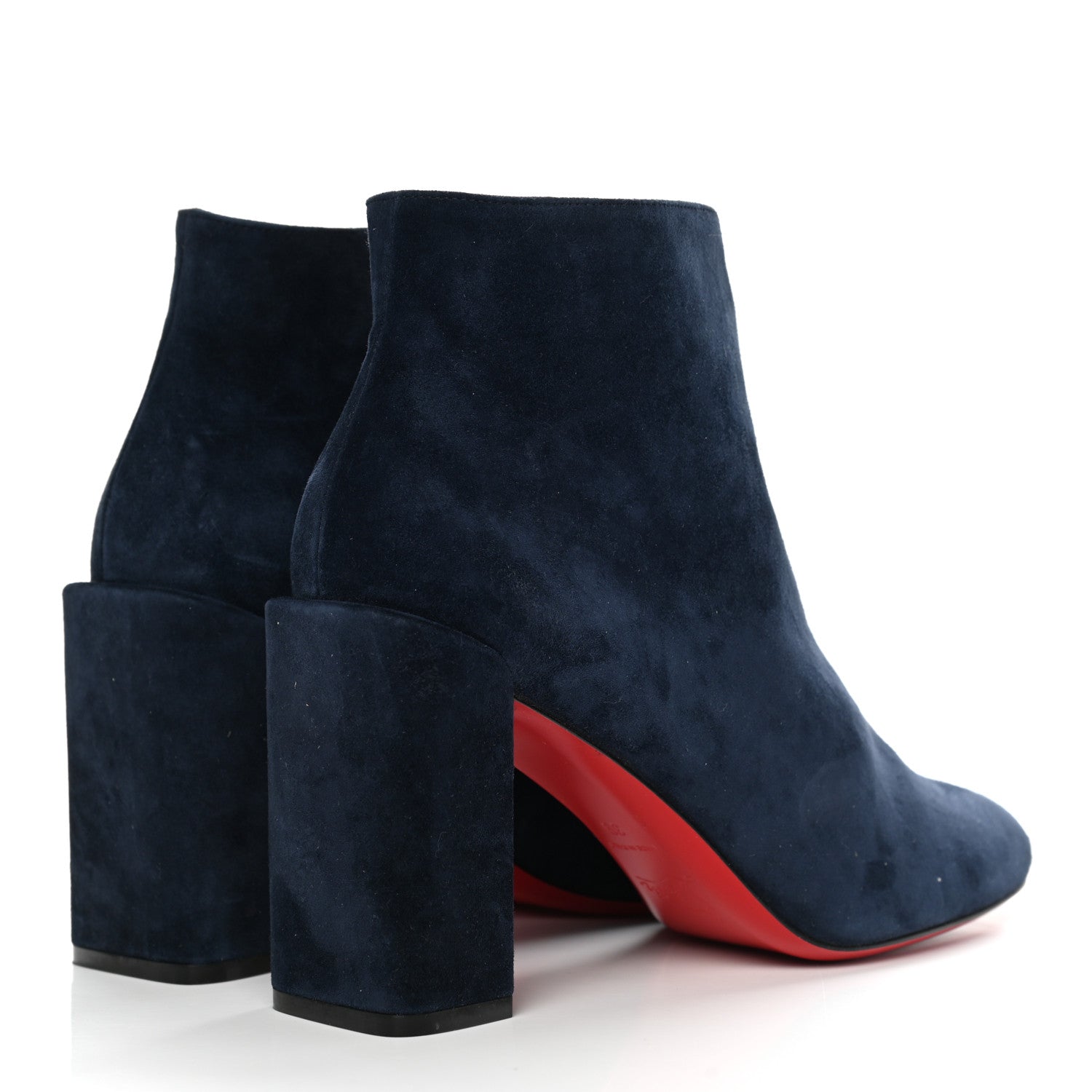 Christian Louboutin Suede Castarika Round Toe Ankle Booties 39 Nocturne 4 of 8