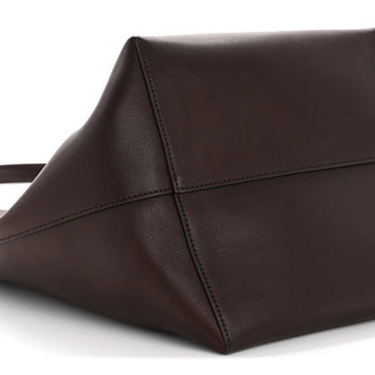 The Row Polished Saddle Calfskin Large N/S Park Tote Chestnut 8 of 10