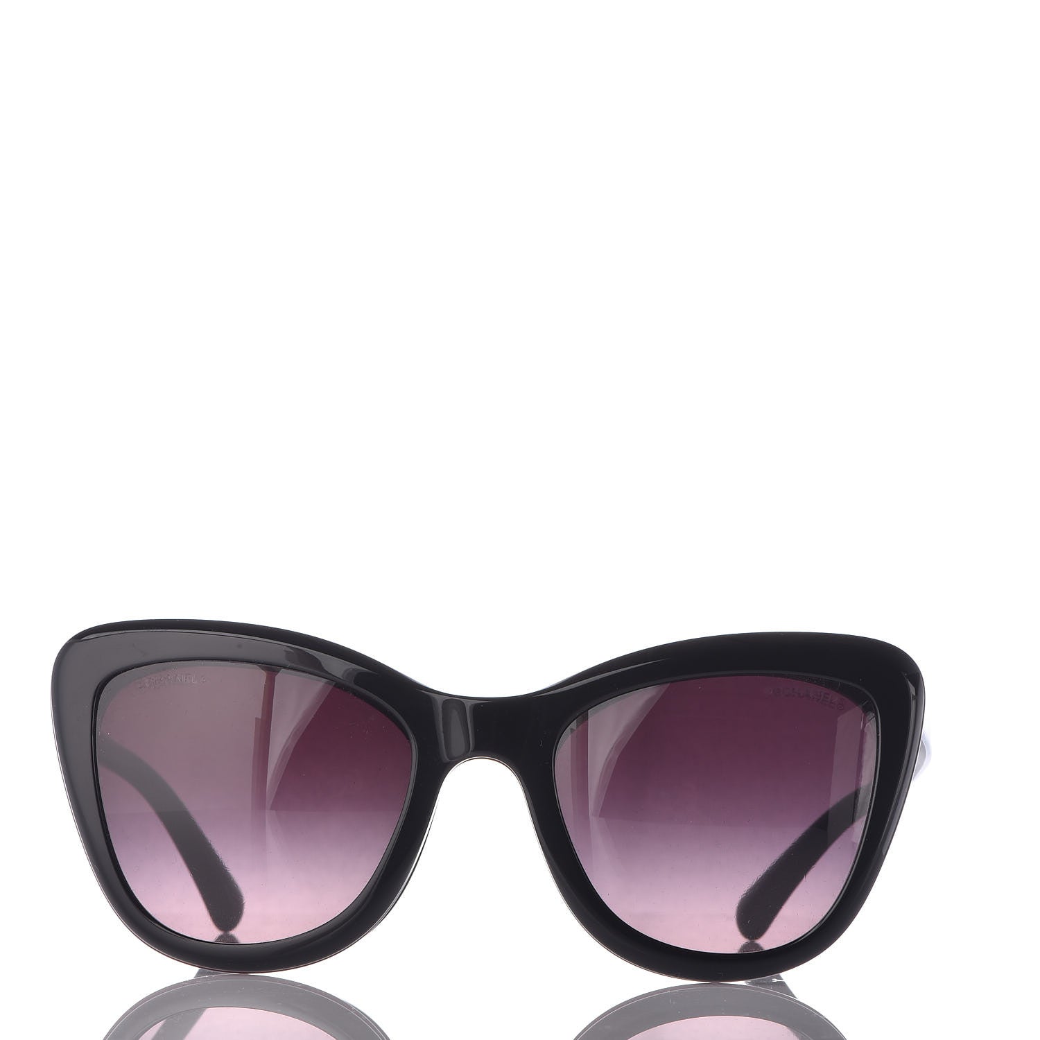 Chanel Clip On Sunglasses 5393 Black Burgundy 6 of 11
