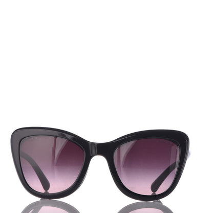 Chanel Clip On Sunglasses 5393 Black Burgundy 6 of 11