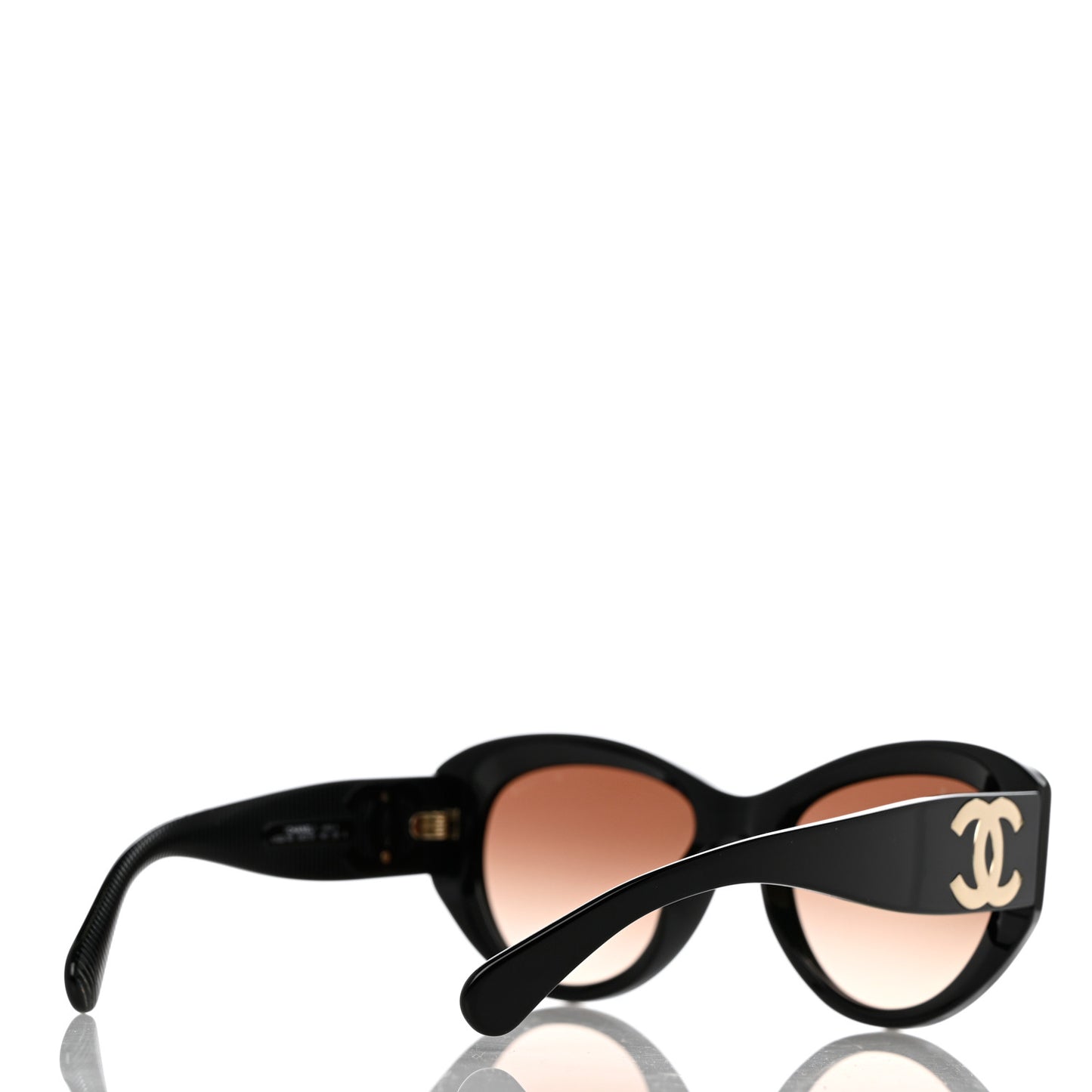 Acetate Butterfly Large CC Sunglasses 5492-A Black
