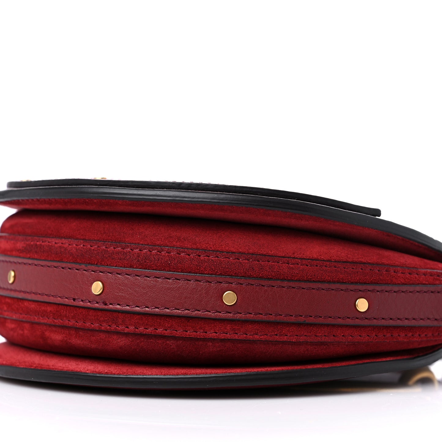 Calfskin Suede Small Pixie Bag Sienna Red