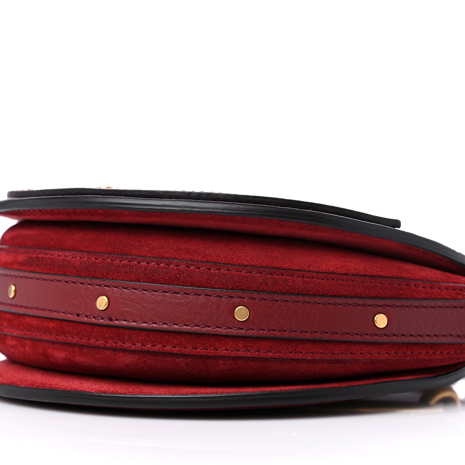 Chloe Calfskin Suede Small Pixie Bag Sienna Red 7 of 10