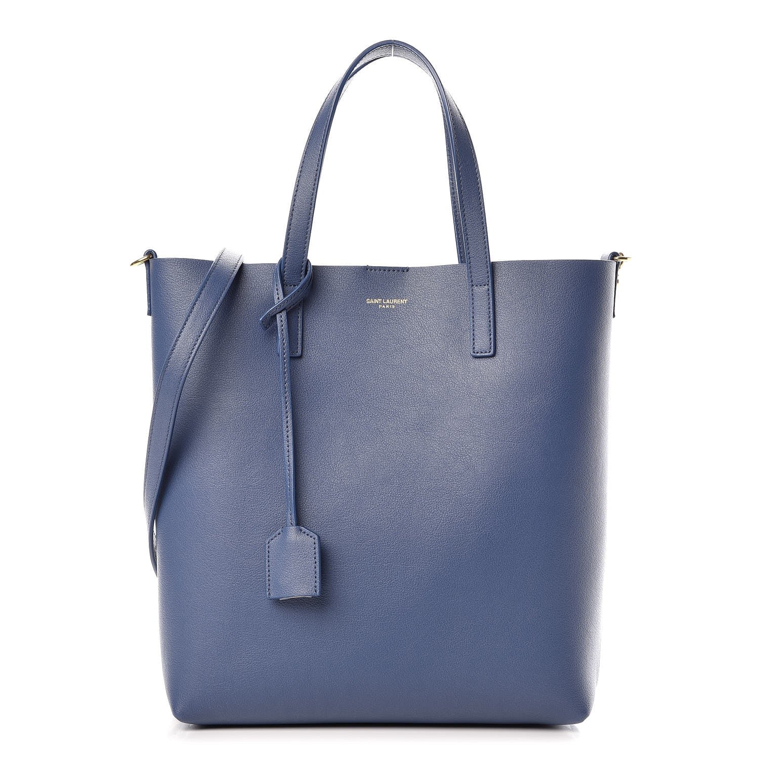 Saint Laurent Calfskin Toy Shopping Tote Denim 1 of 8
