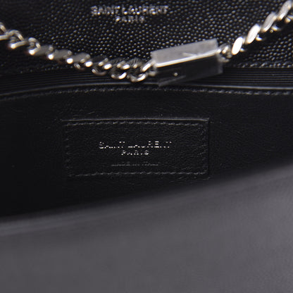 Saint Laurent Calfskin Small Classic Monogram Kate Tassel Satchel Black 6 of 9