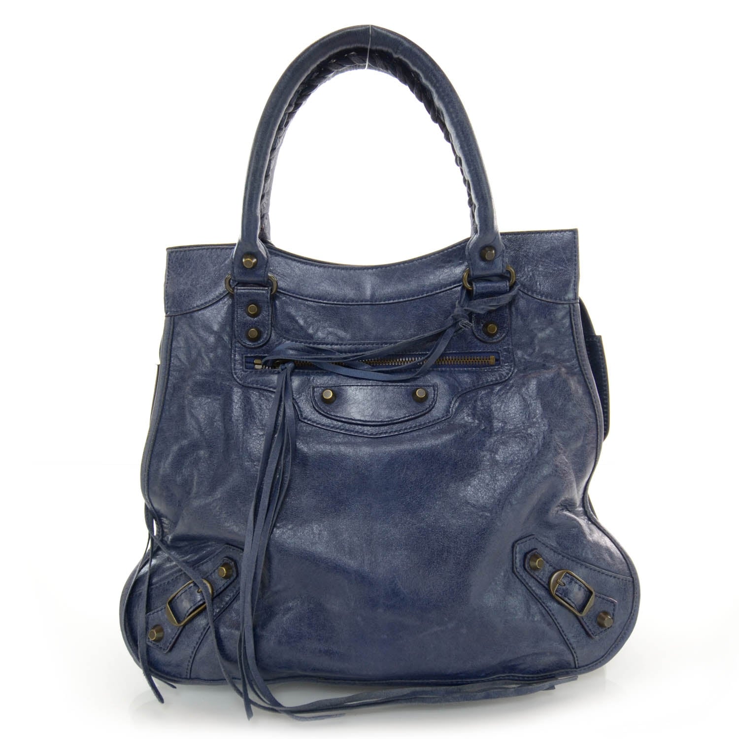 Balenciaga Chevre Mid Afternoon Tote Blueberry 1 of 11
