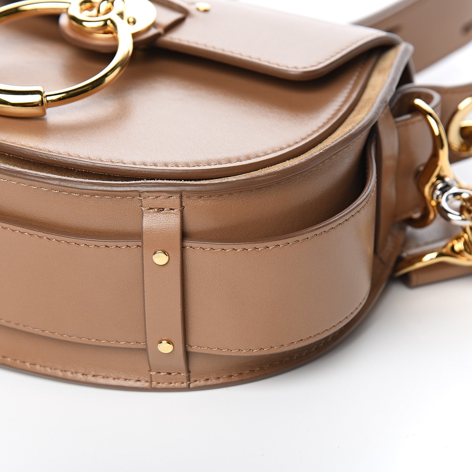 Chloe Calfskin Small Tess Bag Nut 8 of 9