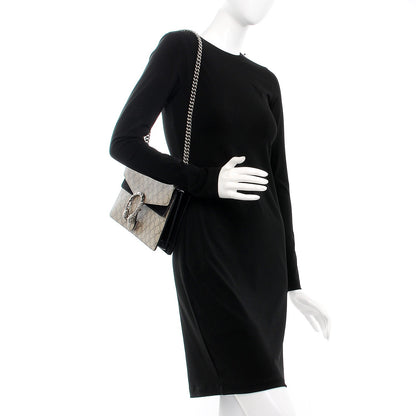 Gucci GG Supreme Monogram Small Dionysus Shoulder Bag Black 2 of 12