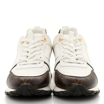 Louis Vuitton Calfskin Monogram Run Away Sneakers 38 White 2 of 13