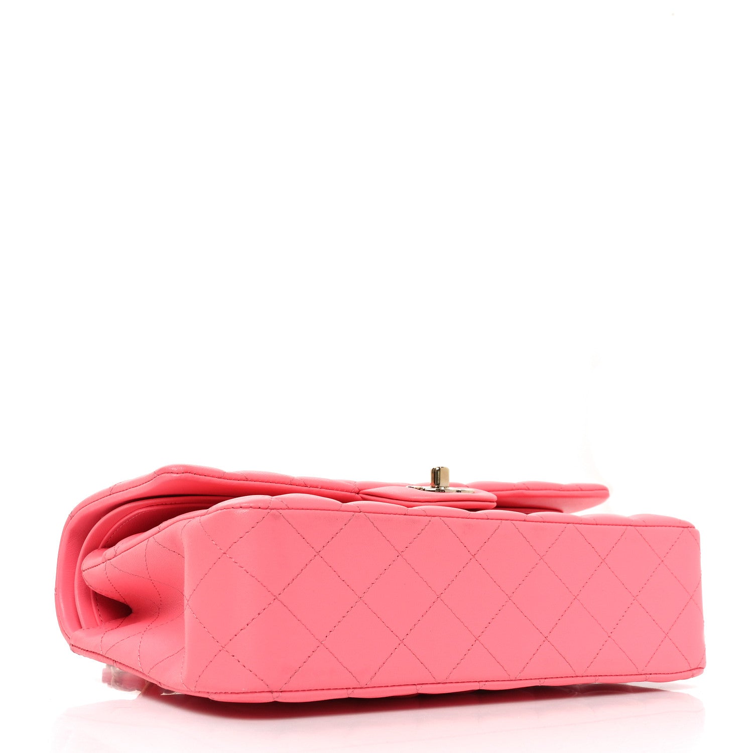 Chanel Lambskin Quilted Medium Double Flap Pink 4 of 10