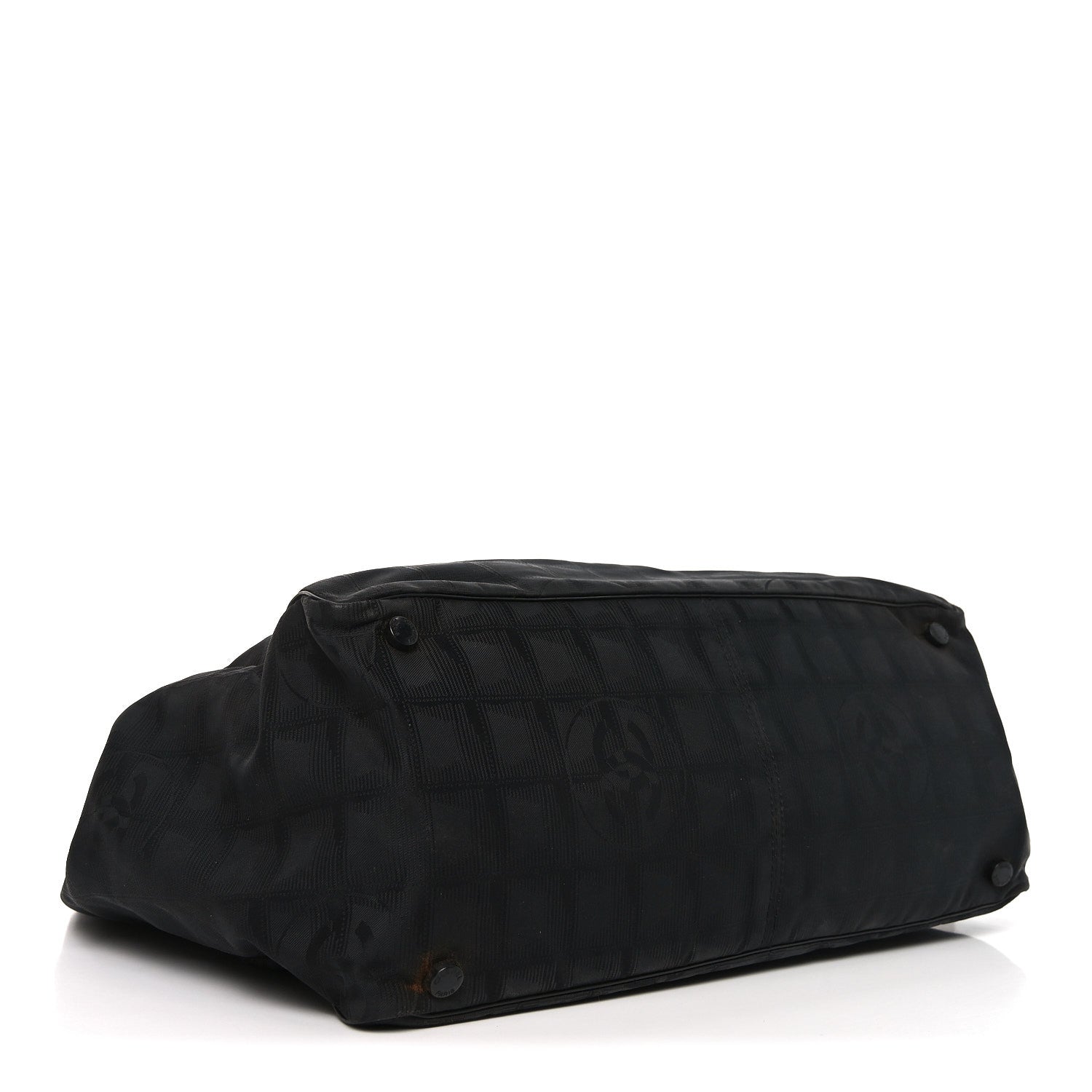 Chanel Nylon Large Travel Tote Black 3 of 9