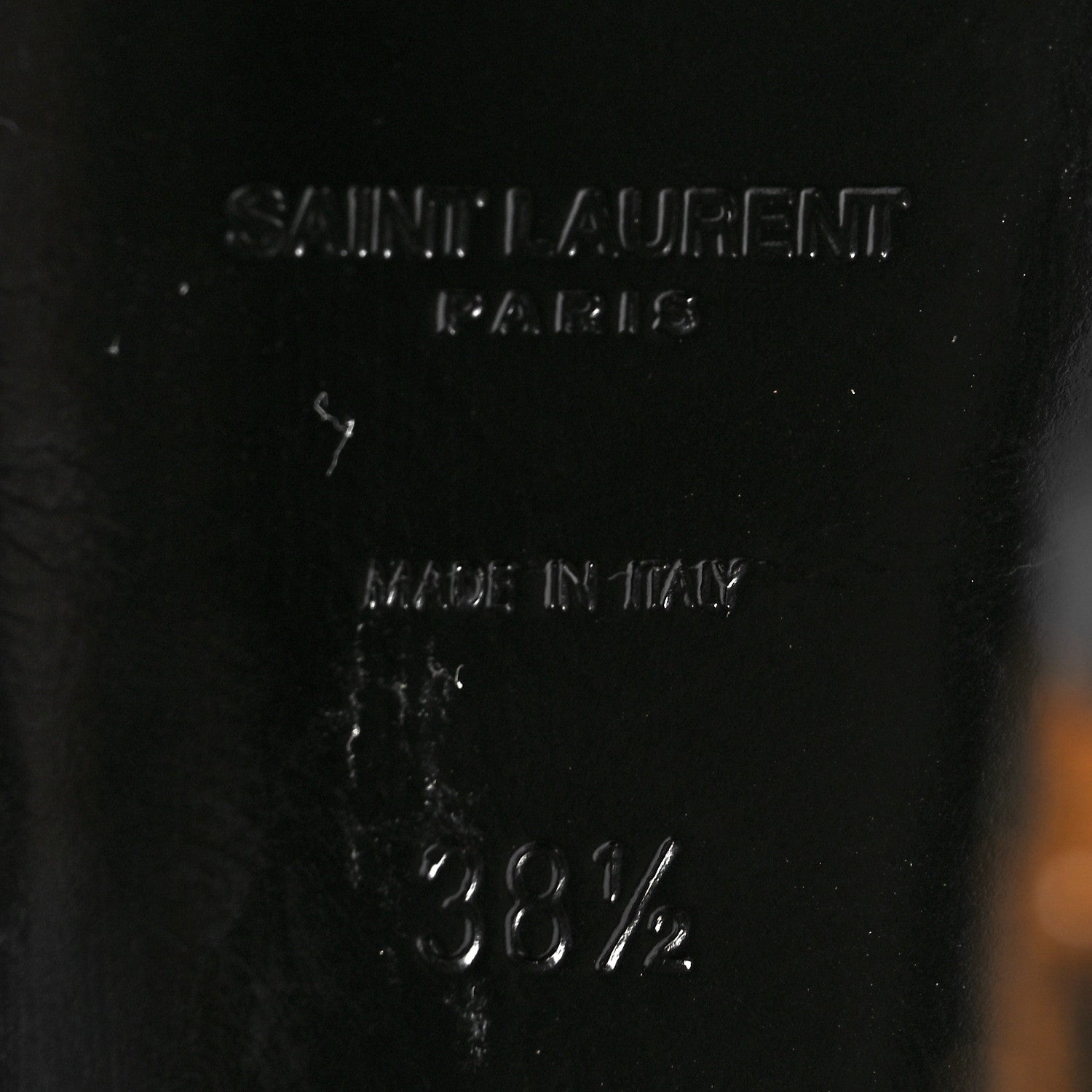 Saint Laurent Suede Leopard Print Tribute Platform Sandals 38.5 Brown 9 of 10