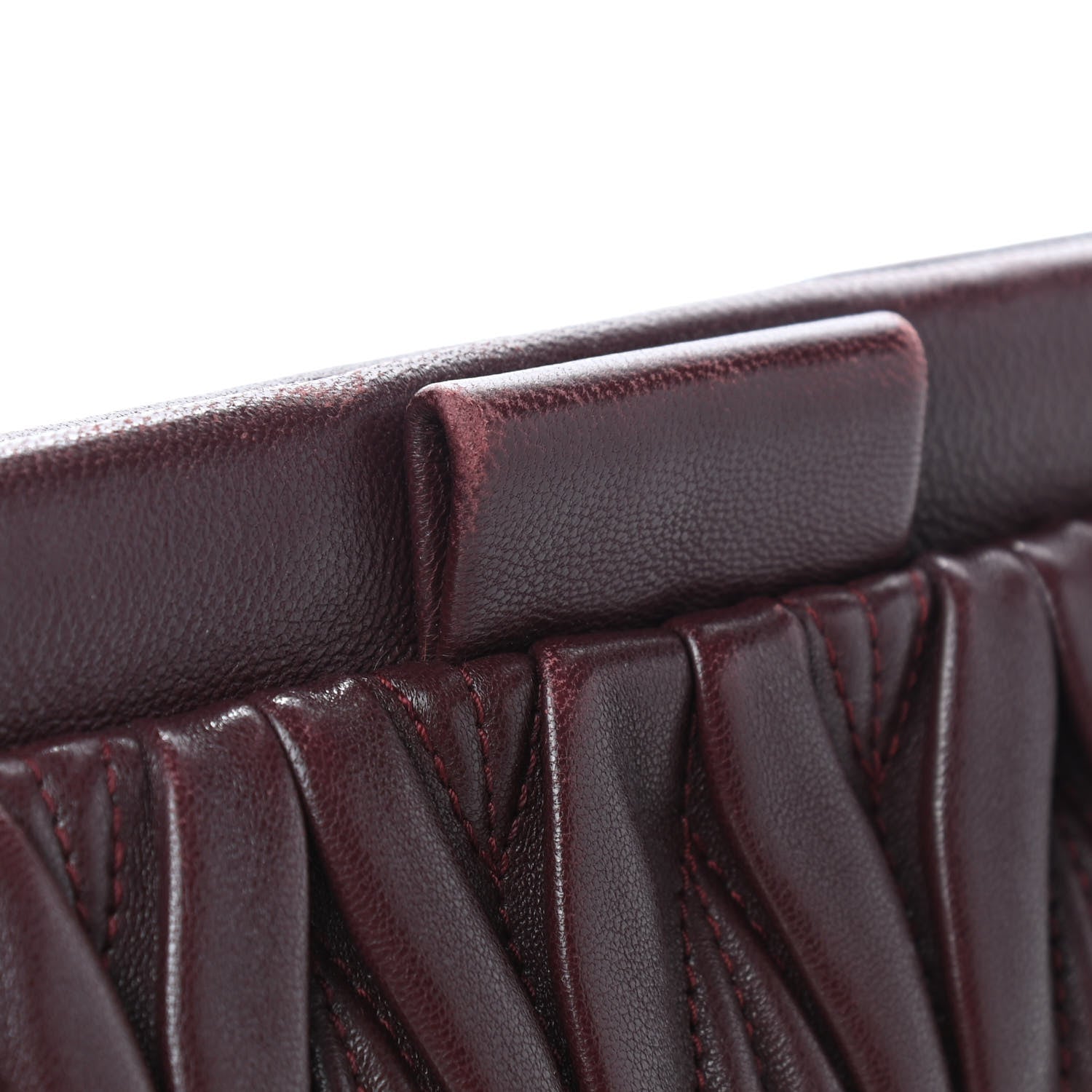 Miu Miu Nappa Matelasse Crossbody Clutch Granato 12 of 12