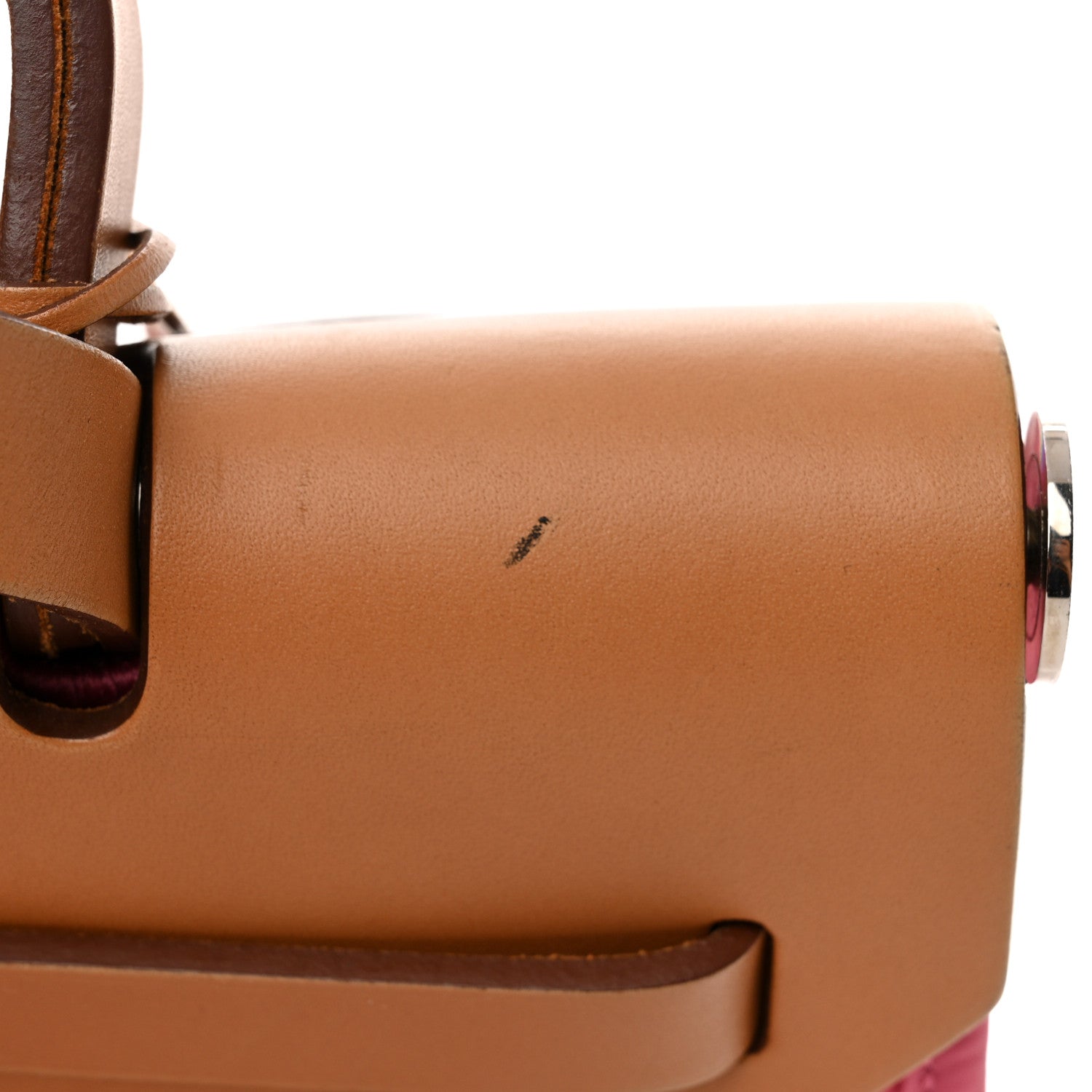 Hermes Toile Vache Hunter Herbag Zip 31 PM Rose Lipstick Natural 17 of 20