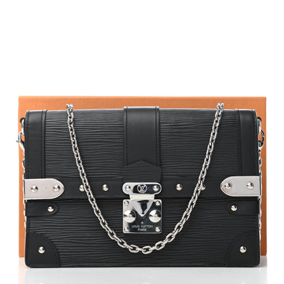 Louis Vuitton Epi Trunk Chain Wallet Black 9 of 9