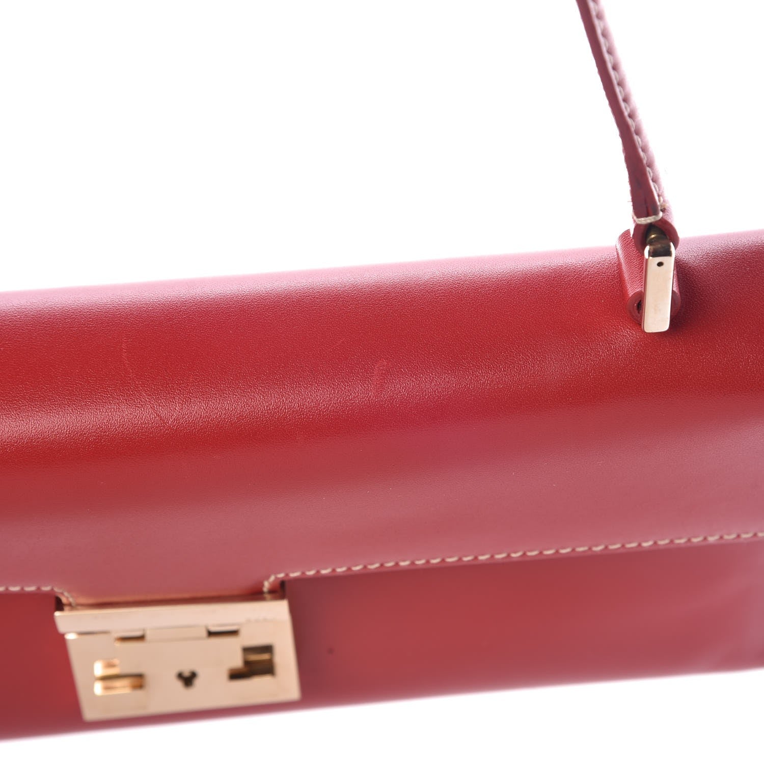 Gucci Calfskin Shoulder Bag Red 11 of 13