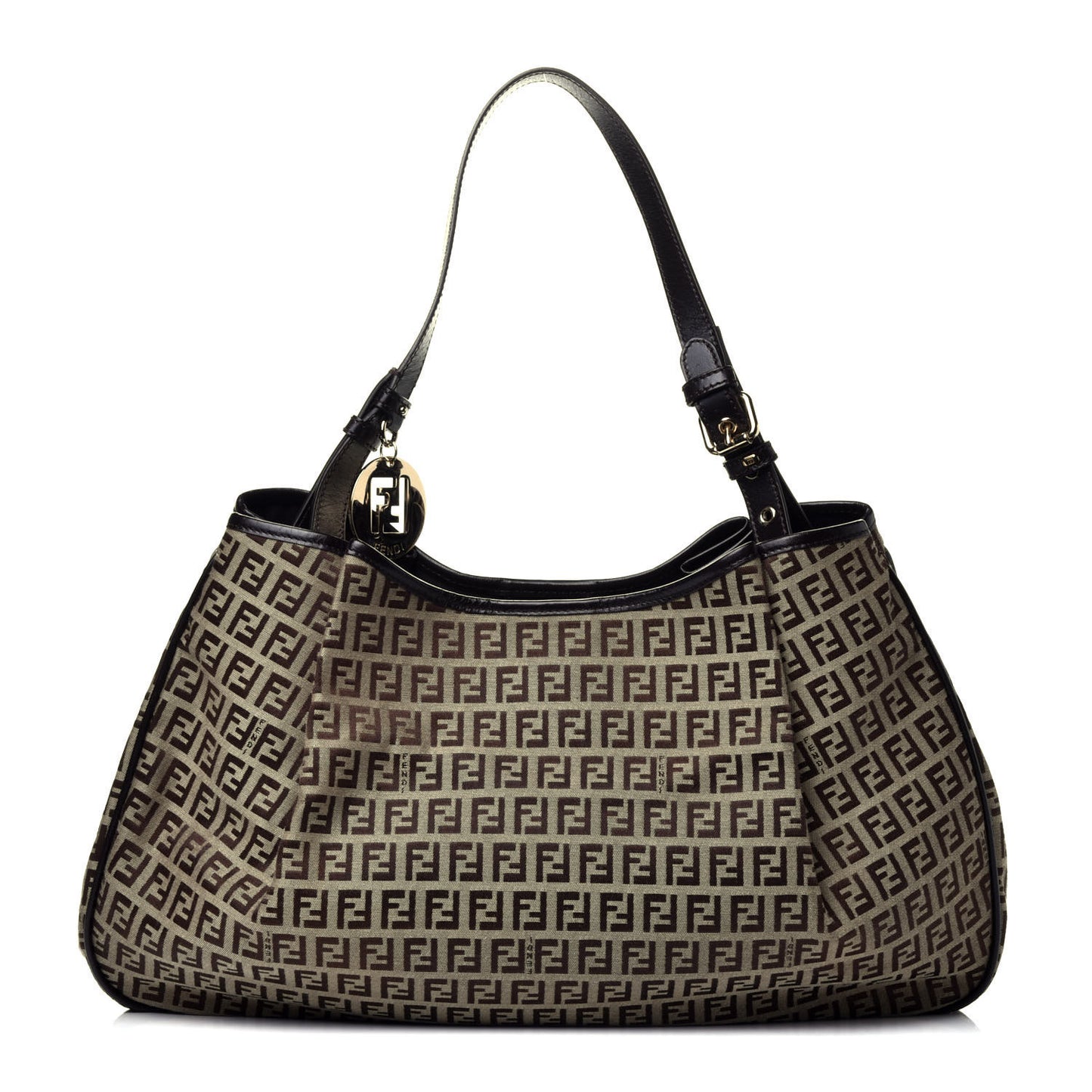 Zucchino Vitello Shopping Tote Tobacco Moro