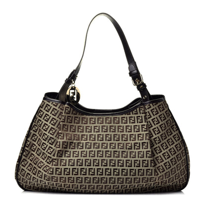 Fendi Zucchino Vitello Shopping Tote Tobacco Moro 1 of 9