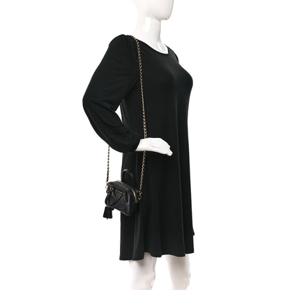 Prada Saffiano Lux Mini Top Handle Crossbody Bag Black 2 of 9