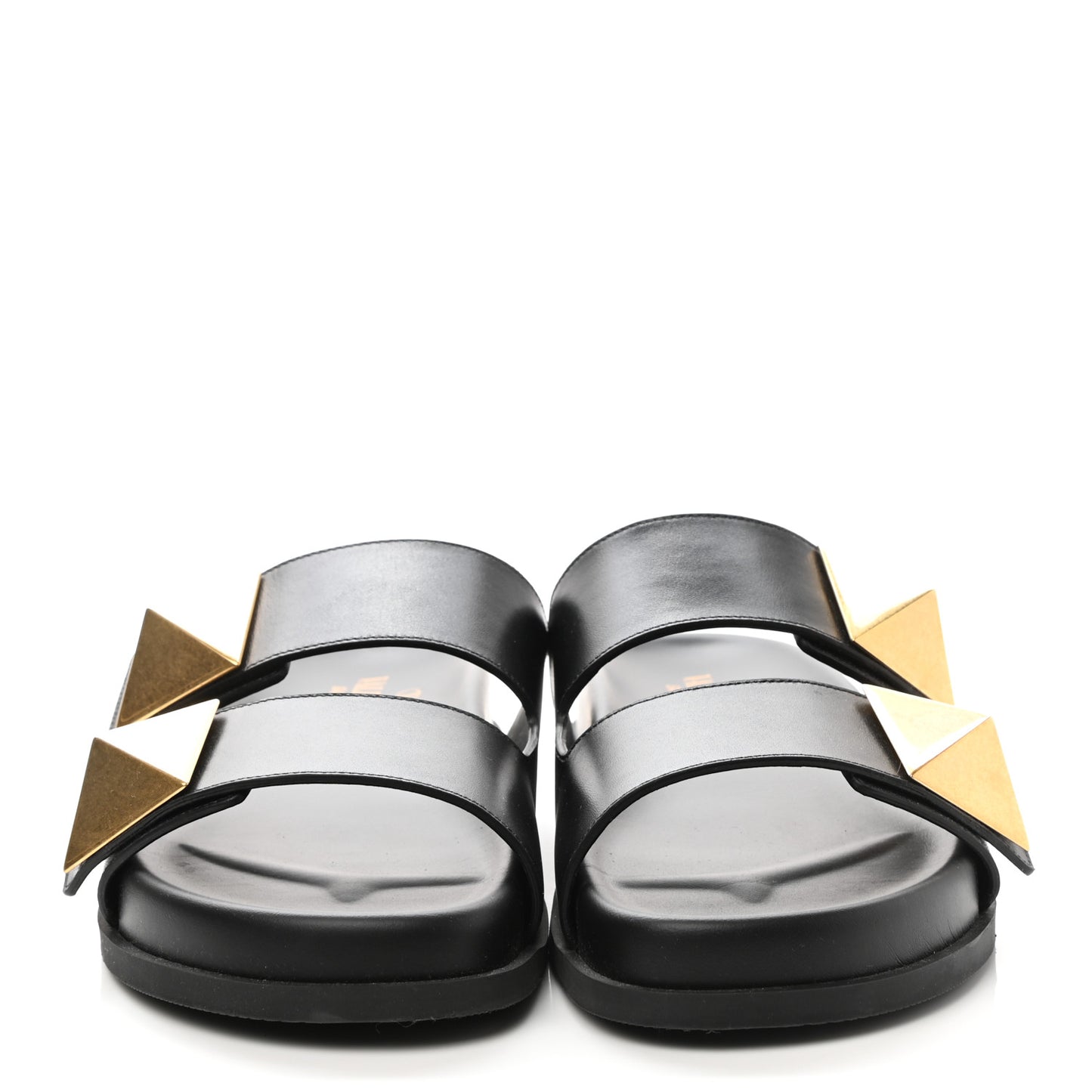 Nappa One Stud Slide Sandals 39 Black
